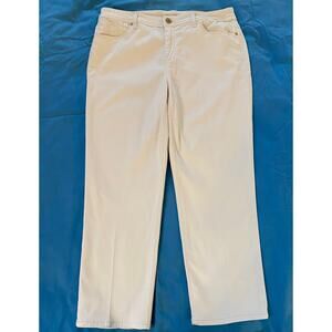 Chico’s Platinum Cream Cropped Beachy Jeans Cotton Blend Women 1(M8) Off-White